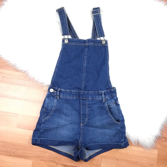 H&M Pants - H&M Denim Jumpsuit Romper Short Blue Overalls